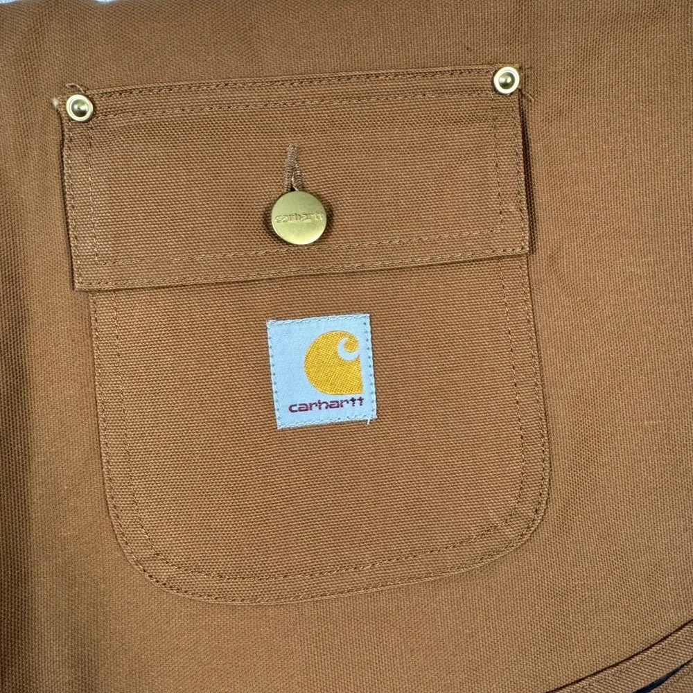 NWT Carhartt Firm Duck Insulated Dog Chore Coat Large Brown Outdoor Utility Gorp
